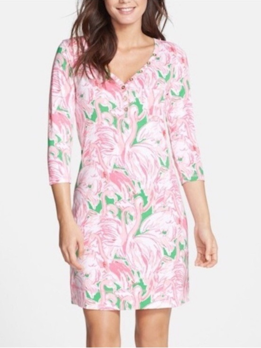 LILLY PULITZER | Palmetto Dress in Flamingo Print